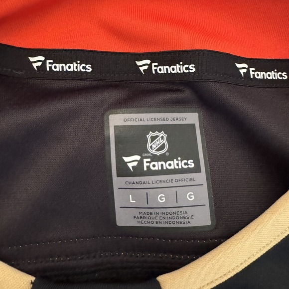 Anaheim Mighty Ducks Fanatics Breakaway Premier Jersey Black Orange Men's Large - Picture 3 of 8